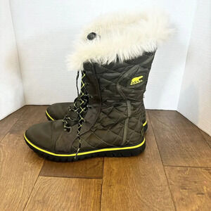 Sorel Cozy‎ CATE Boots Women’s Size 8 Peat Moss Winter Snow Shoes NL-2363-213